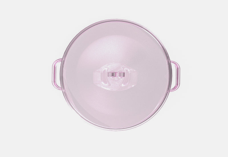 Pink Glass Cooking Pot