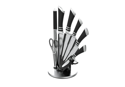 9 PIECE STRIPE KNIFE SET